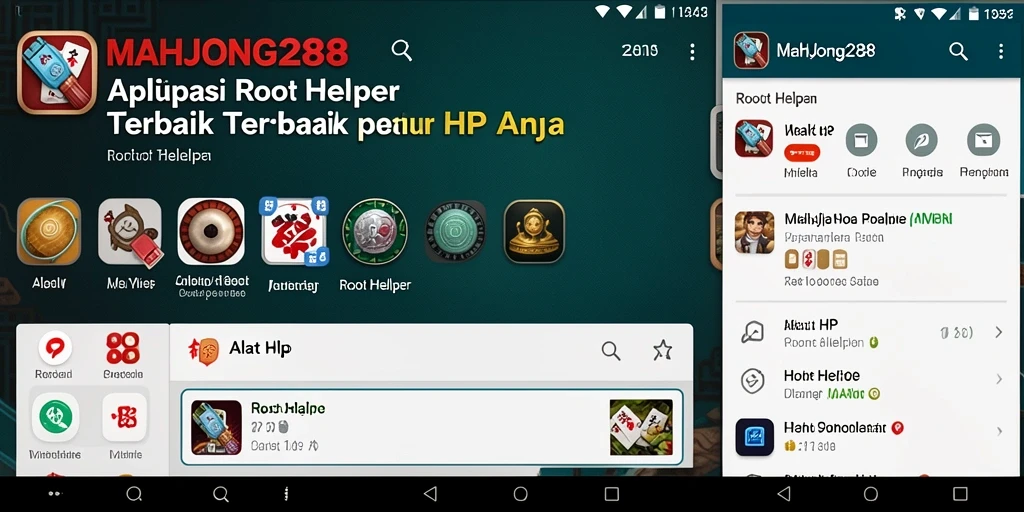 Tampilan antarmuka pengguna MAHJONG288 yang sederhana dan intuitif.